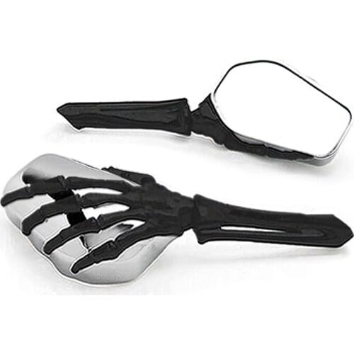 Brand new Skeleton Skull Hand Motorcycle Mirrors For Kawasaki Vulcan Classic Nomad Voyager Vaquero