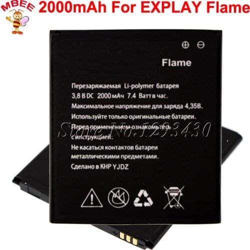 For Explay Flame Battery 2000mAh High Quality
