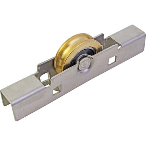 Frameless Balcony Sliding Glass Door Plastic Steel Window Pulley Shower Room Concave Wheel Muted Brass Roller Cabinet Hardware