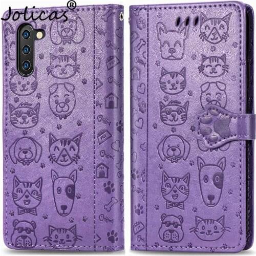 Cat Paw PU Leather Wallet Case For case Samsung Note 10 Capa Cases Cases Shell Samsung Galaxy capa Note 10 Lite Pro galaxie