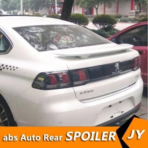 For Peugeot 308 Spoiler 2014-2016 Peugeot 308 spoiler High Quality ABS Material Car Rear Wing Primer Color Rear Spoiler