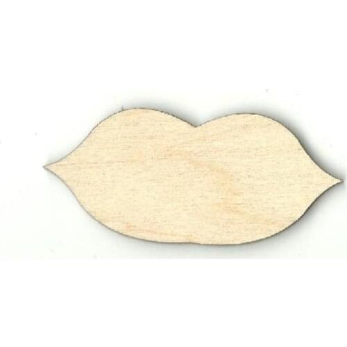 Lips - Laser Cut Out Unfinished Wood Shape