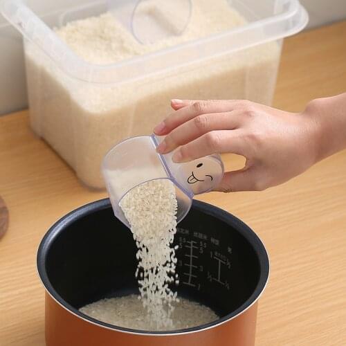 Measuring Tools Kitchen With Scale Transparent Household Multi-function Measuring Cup For Grain Measuring Cup And Rice Spoon
