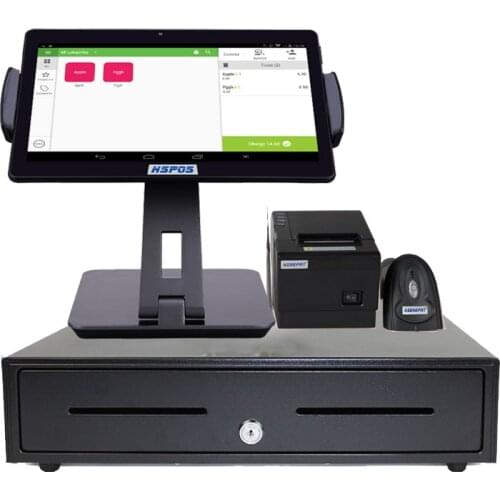 Newest 10 Inch Ipad Cash Register POS System with Printer,Scanner and Cash Drawer HS-ST01D