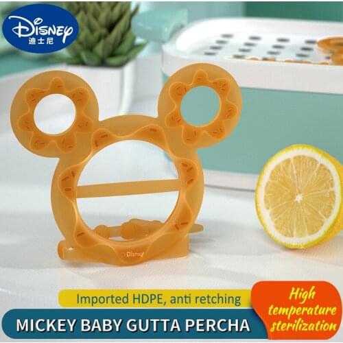 Disney Teether Baby Molar Stick Children Soft Silicone Mickey Toy Training Teeth Prevent Baby Biting Fingers Protege 3-12 Months