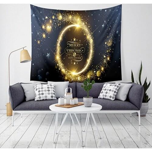 Christmas Tapestry Santa Print Wall Hanging Tapestry Art Christmas Decorations For Home Deco