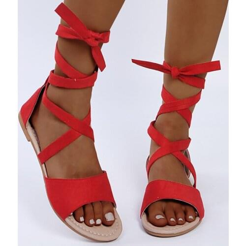 Summer 2021 Hot Sale Cross Tied Sandals Women Casual Shoes Solid Colors Summer Beach Sandals Simple Flat Shoes Ladies Big Size