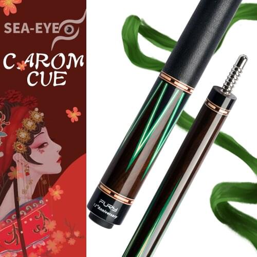 SEA-EYE&FURY Carom Cue 3 Cushion Game Cue Stick Professional Carom Billiard Cue Korean Taper 11.8mm Tip Selected Canadian Maple