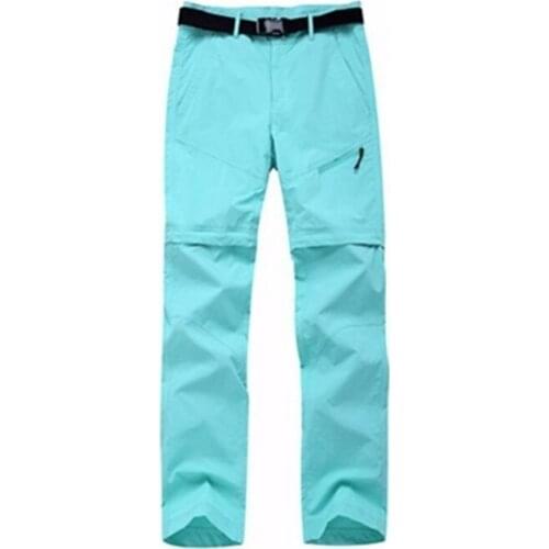 Spring Summer Men Woman Outdoor Two Section Removable Trousers Womens Quick-drying Camping Trekking Ventilation Sunscreen Pants