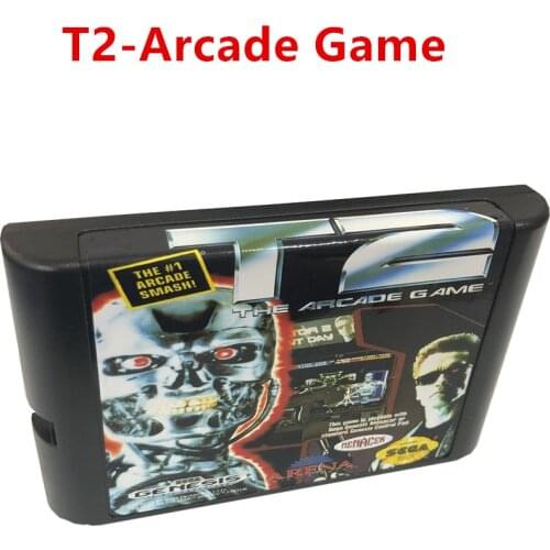 T2-Arcade Game 16 bit MD Games Card For Sega Mega Drive For Genesis