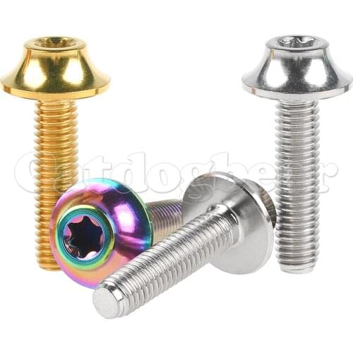 Catdogbear Titanium Bolt M5x 20mm Button Head Torx Screw for Motorcycle Bicycle
