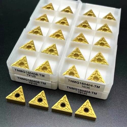 TNMG160404 TNMG160408 TM T9125 TNMG 160404 High-quality external CNC turning inserts can process hard steel and stainless steel