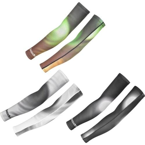 Outdoor Ice Arm Sleeves Bicycle Sleeves Breathable UV Protection Running Cycling Sleeves Arm Sun Cycling Running Arm Cover Cuff