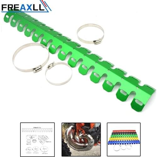 Universal Motorcycle Exhaust Pipe Leg Protector Heat Shield Cover Dirt Bike For YAMAHA TRICKER DT TW PW RT 50 80 85 90 100 125