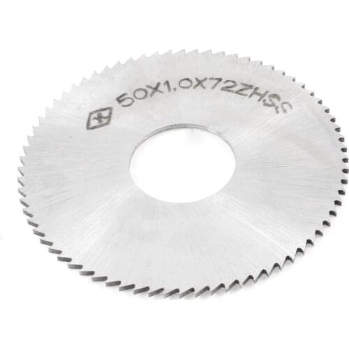 UXCELL 50Mm X 1Mm X 16Mm Milling Cutter 72T Slitting Saw Silver Tone