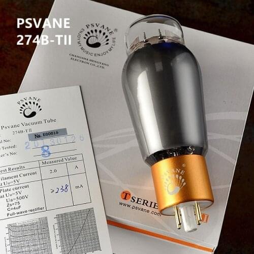 274B-TII PSVANE vacuum tube collection version instead of (274 5U4G 5Z3P 5AR4) rectifier tube original authentic