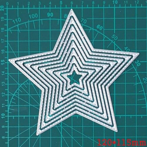 Star Frame Background Metal Cutting Dies New Crafts Border Die Mold Stencil For DIY Scrapbook Paper Cards Decor Embossing Die