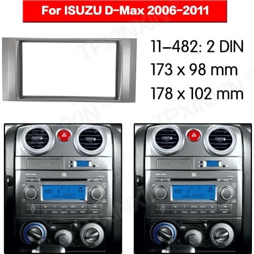 11-482 Car radio Frame Panel for ISUZU D MAX 2006-2011 Radio Stereo Fascia Panel Frame Adaptor Fitting Kit