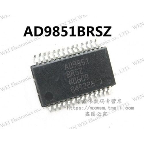 Free Shipping 1pcs/lot AD9851BRSZ AD9851BRS AD9851 SSOP-28 New original