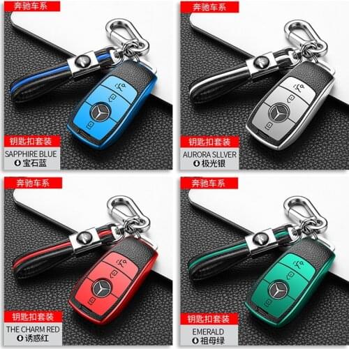 Car Key Cover Case Shell Bag Protective soft For Mercedes Benz 2017 E Class W213 2018 S class E43 E300 Car Accessories