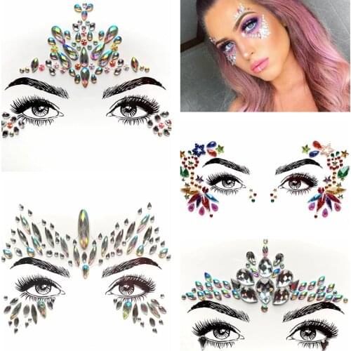DIY Eye Tatoo Sticker Flash Face Jewelry Decor Beautiful Bohemia Styling Tools For Women Girl Handpicked Eye Decoration For Show