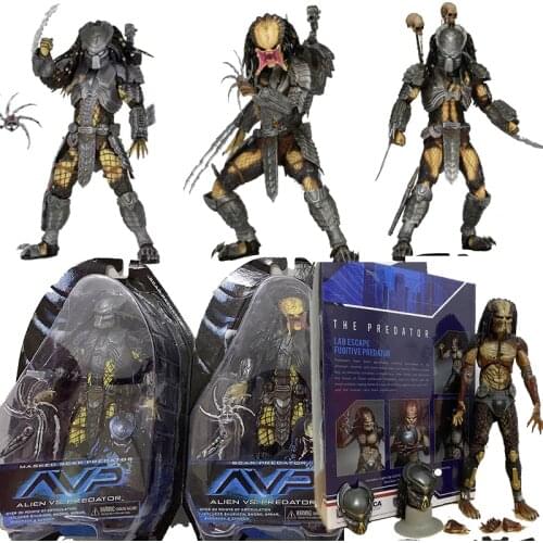 Masked Scar Predator AVP Alien vs Predator Celtic Chopper Scar Predator Figure NECA Action Figure Toys Collection Model 18cm