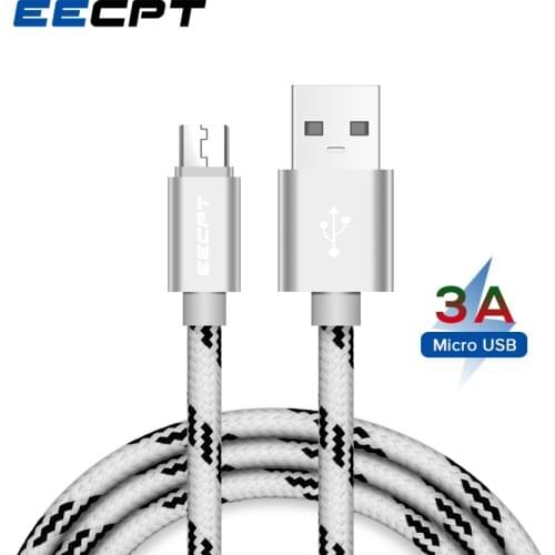 EECPT Micro USB Cable 3A Fast Charging USB Data Cable for Samsung Xiaomi Redmi Note 5 4 Android Microusb Quick Charge Cord 3M 2M