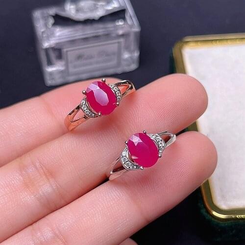 Natural ruby ring, 925 silver exquisite style, best selling quality, classic style