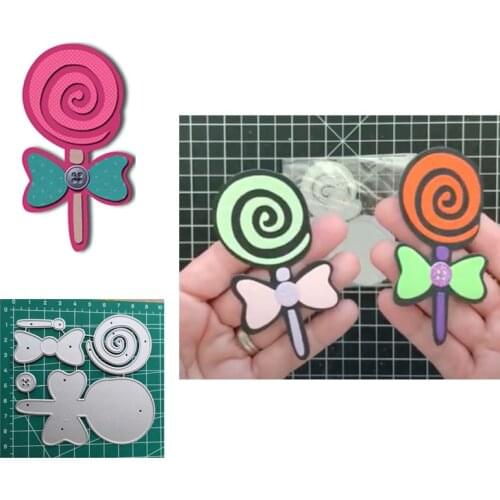 Lollipop Metal Cutting Dies Candy Metal Scrapbooking Dies Happy Brithday Card