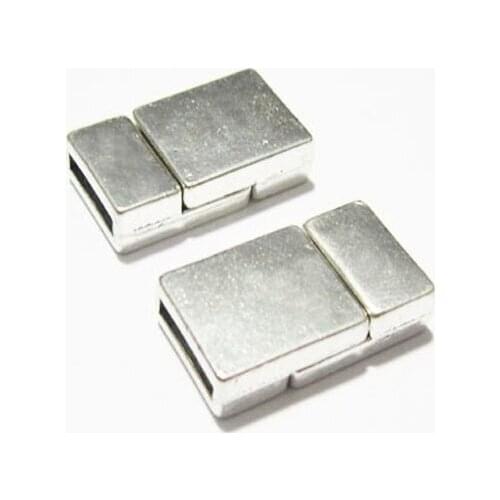 Magnetic clasp 10x2mm leather clasp 10mm flat leather clasps -FC09