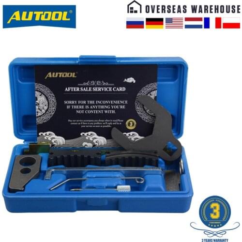 AUTOOL 9pcs Engine Timing Camshaft Tensioning Locking Alignment Timing Tool Kit Compatible for Chevrolet Alfa Romeo 16V 1.6 1.8