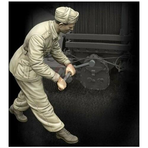 New Unassembled 1/35 ancient warrior work just one figure (NO Engine ) Resin Figure Unpainted Model Kit