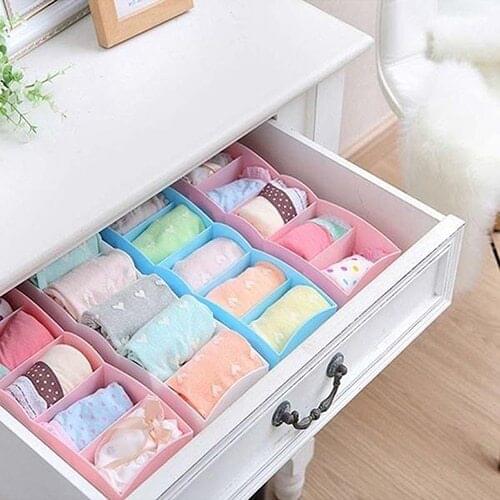 5 Compartment plastic box Socks Storage Box Underwear Tie Drawer Storage Box Clothes Organizer Case Storage Box Organizer