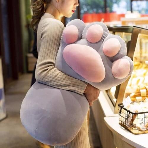 55/70CM Dog Paw Cushion Plush Cat Paw Stuffed Plushies Dolls Comfortable Office Cute Pillow For Kids Girlfriend Gifts Christmas