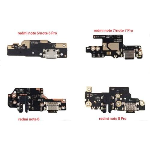 Charging Port Connector Board Parts Flex Cable With Microphone Mic For XiaoMi Redmi Note 6 Pro Note 7 Pro Note 8 Note 8 Pro