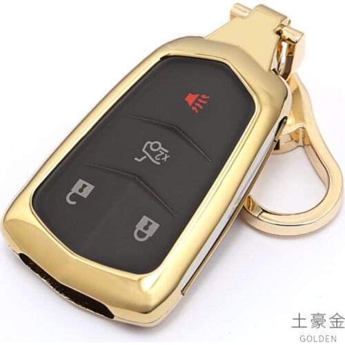 Luminous Leather Car-Styling Car Remote Key Case Fob Cover For Cadillac xt5 xts srx atsl cts ct6