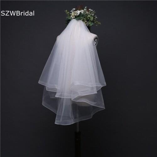 SZWBridal Wedding Short Veils