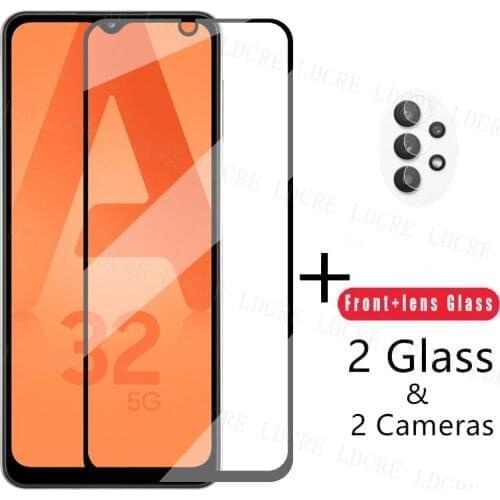 Full Glue Glass For Samsung Galaxy A32 Screen Protector Tempered Glass For Samsung A32 Protective Phone Film For Samsung A32 5G