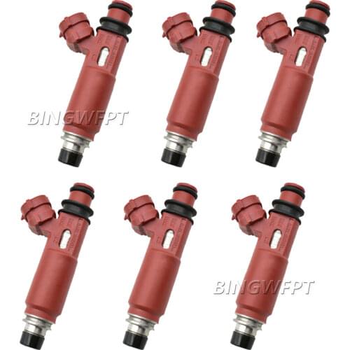 6pc/lot Fuel Injector Nozzle For 2001 2002 Mitsubishi Montero 3.5L V6 OEM MD357267 195500-3970 1955003970