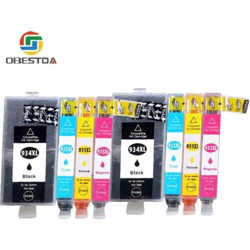8PCS 934 935 compatible ink cartridge for HP934XL 935XL for Officejet pro 6230 6830 6835 6812 6815 6820 printer
