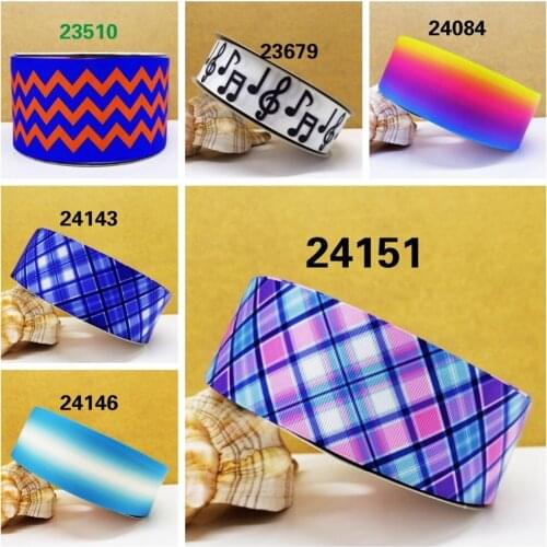 Free shipping 50 yard cartoon halloween printed grosgrain ribbon 24151