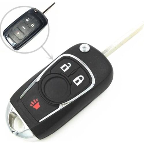 4 Button Modified Replacement Remote Case Cover For Buick Envision Excelle Verano La Crosse Regal Folding Flip Key Shell