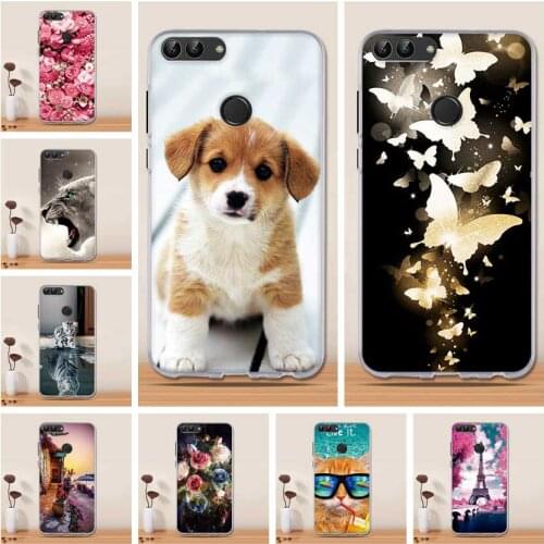 Case For Huawei P Smart Case 3D TPU Silicone Cover Coque For Huawei P Smart / Enjoy 7s Phone Cases Protector For Huawei Enjoy 7s