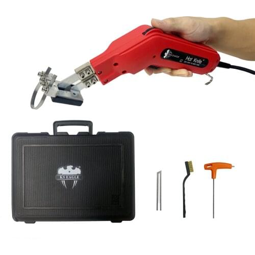 KS EAGLE Electric Hot Knife EPS/EPE/PU/EPP/XPS/Heat Knife Foam Cutter Styrofoam Slotting Tool with Blades and Accessory Hot Wire