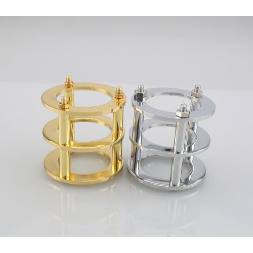 2PCS Chrome Plated Protector Cover Hi-End Vacuum Tube Guard for 12AX7 12AT7 ECC83 6922 5687 HIFI Vintage Audio AMP DIY