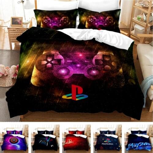 2020 Fashion Bedding Set 2/3pcs 12 Patterns 3d Digital Gamer Printing Duvet Cover Sets 1Quilt Cover + 1/2 Pillowcases US/EU/AU