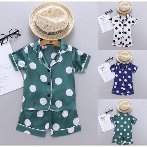 Boys Clothing Sets Kids Summer Pajamas Set Toddler Baby Boy Girl Short Sleeve Cartoon Tops+shorts Pajamas Sleepwear Outfits