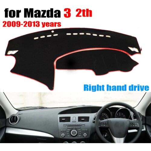 Car dashboard cover mat for Mazda 3 2th 2009-2013 years Right hand drive dashmat pad dash mat covers auto dashboard accessories