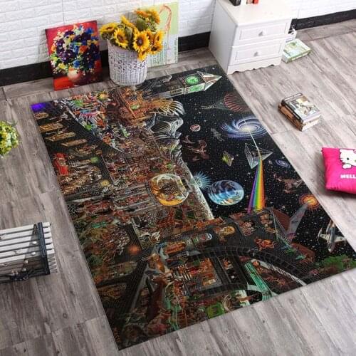 Creative Cartoon Carpet Hallway Doormat Anti -Slip Bathroom Carpet Absorb Water Kitch Table Area Rugs Game Character Home Decor