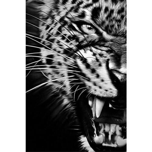 Tiger Lion Wolf Owl DIY Embroidery 11CT Cross Stitch Kits Craft Needlework Set Printed Canvas Cotton Thread Home Sell